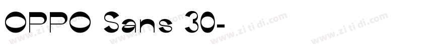 OPPO Sans 30字体转换